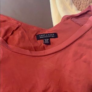 Maroon Light Long sleeve top AMERICAN EAGLE